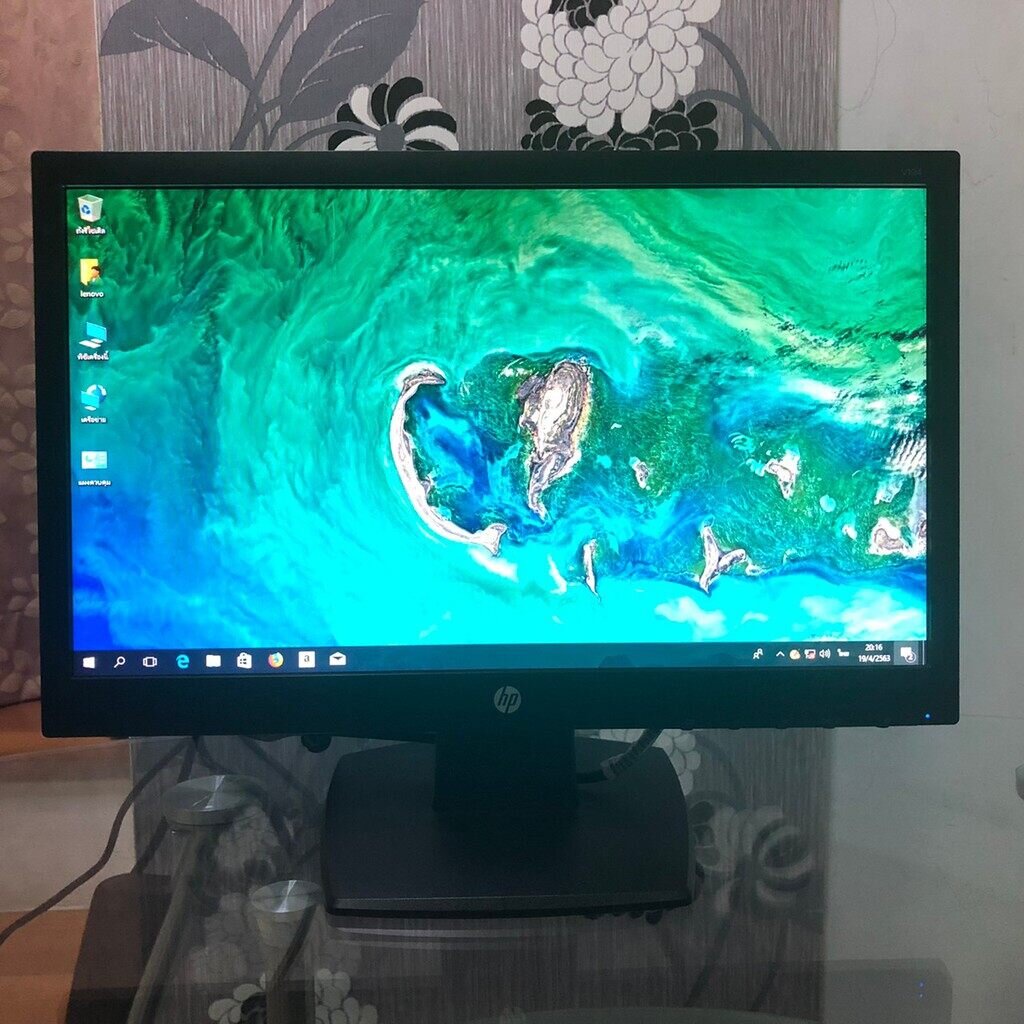จอคอมพิวเตอร์ Monitor 19 นิ้ว HP V193b ภาพสวย คัดสภาพ เกรด AAA Shopee