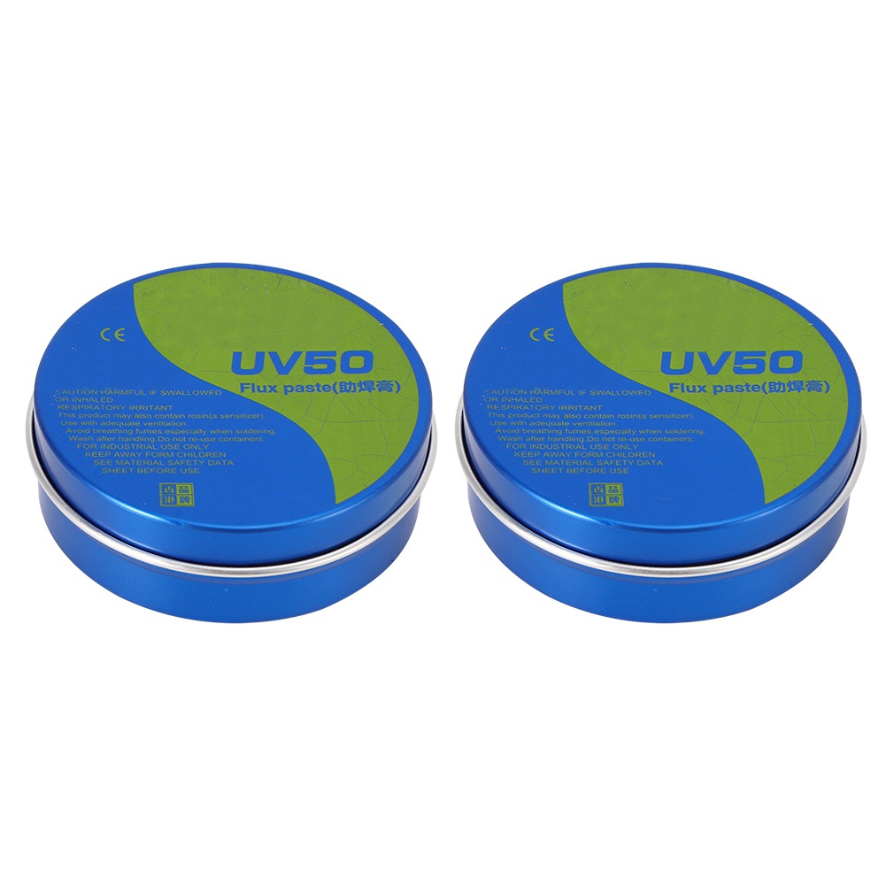 2Pcs UV50 Soldering Flux Paste LeadFree CorrosionFree Solder Tin