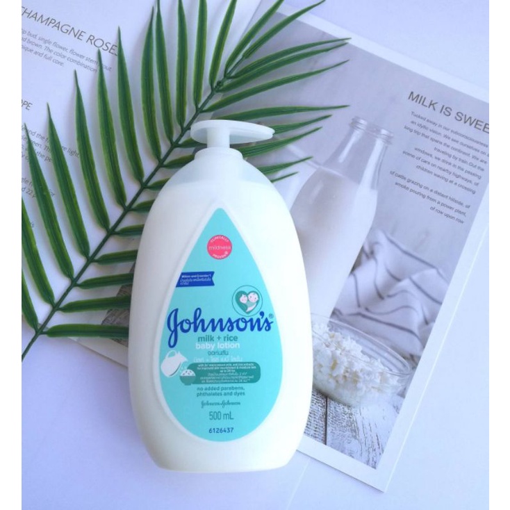 Johnsons Baby Lotion milk rice 500ml จอห์นสัน เบบี้ โลชั่น มิลค์ ไรซ์