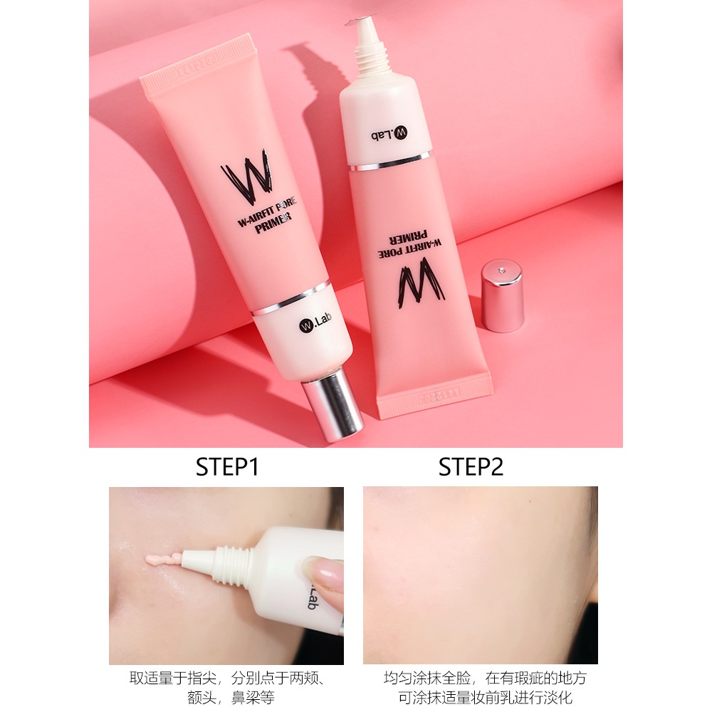 ☄♠wlab Makeup Primer Isolation Cream Pink Makeup Primer Noface Cream Invisible Pore Oil Control