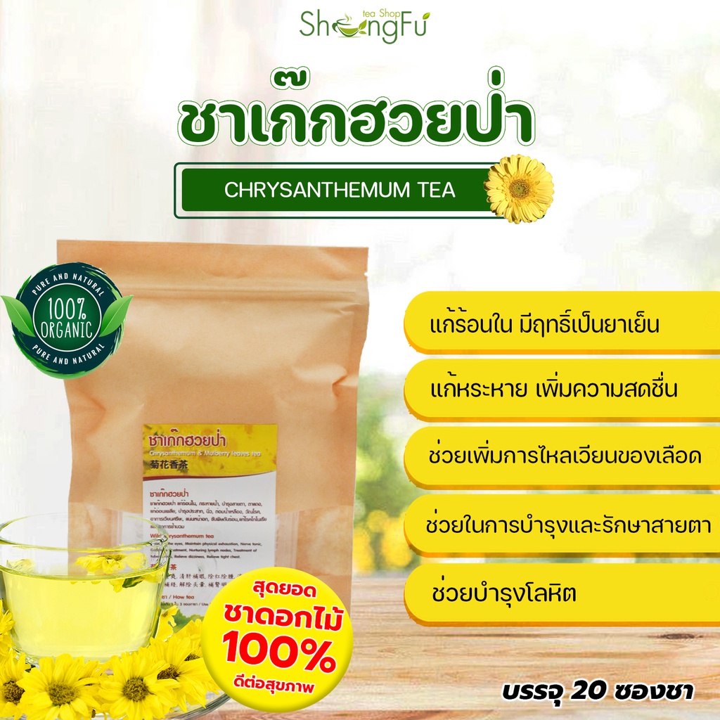 ชาเก๊กฮวย (Chrysanthemum Tea) ช่วยดับพิษร้อนในร่างกาย แก้อาการร้อนใน