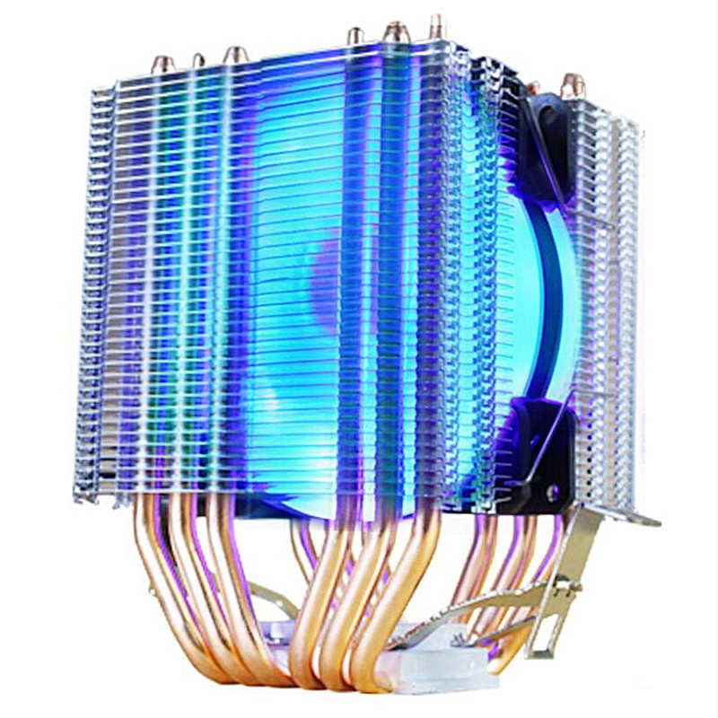 LANSHUO 6 Copper Tube CPU Heat Sink INTEL I3 I5 I7 I9 Motherboard Fan