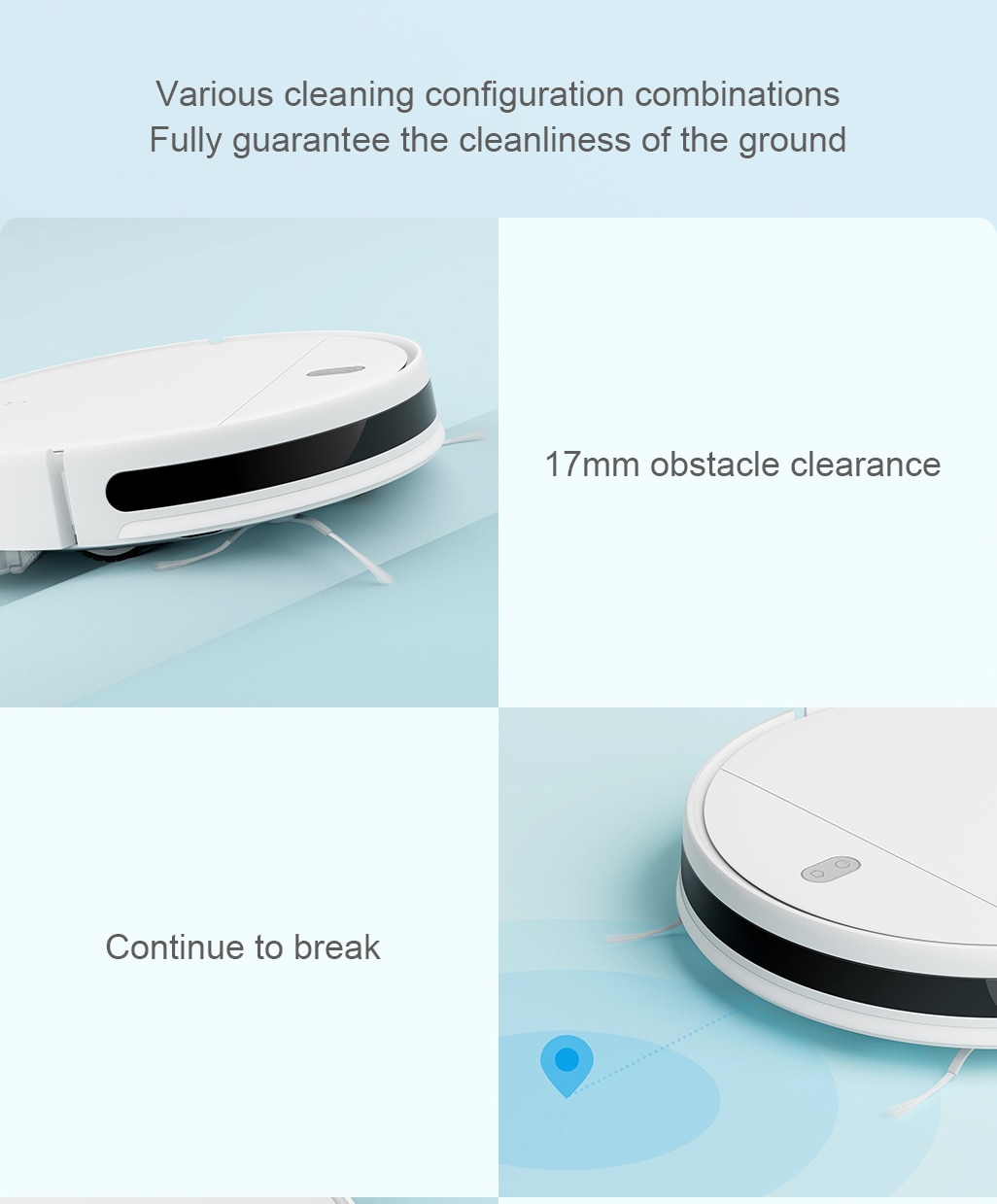 Xiaomi Mi Mijia Robot Vacuum Mop G1 เครื่องดูดฝุ่นหุ่นยนต์อัจฉริยะ vacuum.cleaner.service.th