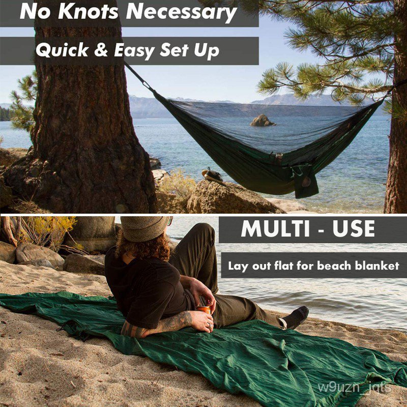 300kg Max. load Camping Outdoor Hammock Hanging Bed with Builtin