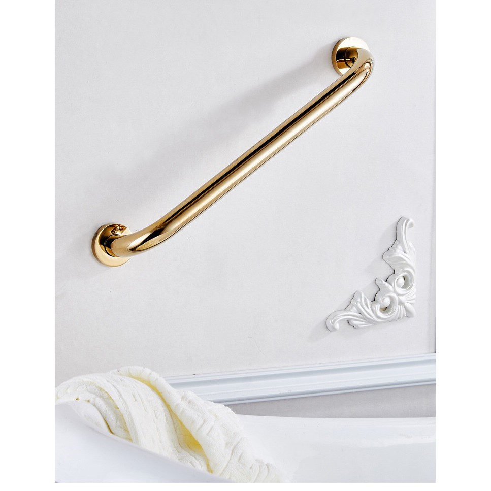 Biggers sanitary Luxury Gold color brass bathroom grab bar 3050cm