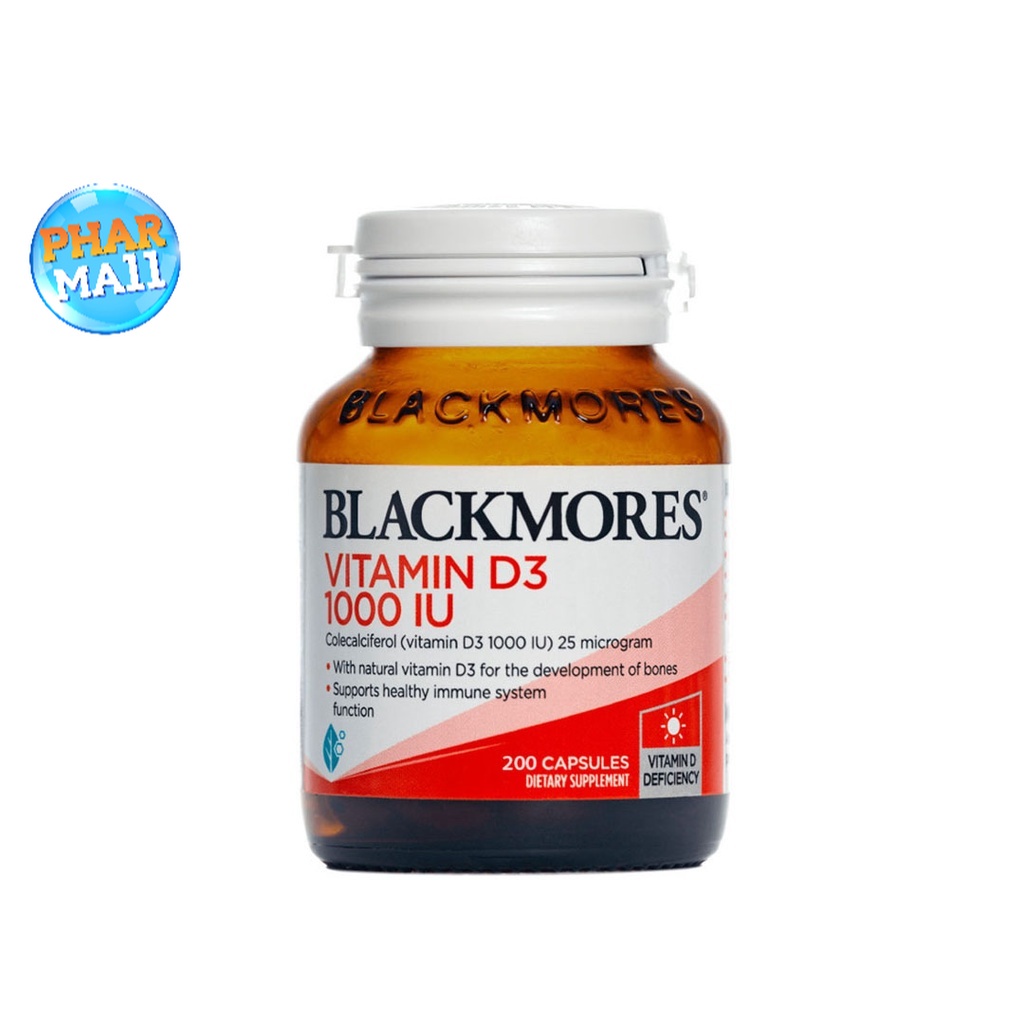[EXP 2/24] วิตามินดี 3 บำรุงกระดูก Blackmores Vitamin D3 1000 IU 200