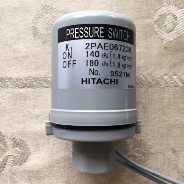Pressure Switch ปั๊มน้ำ Hitachi ขนาดแรงดัน 1.4 1.8 / 1.6 2.2 / 2.0