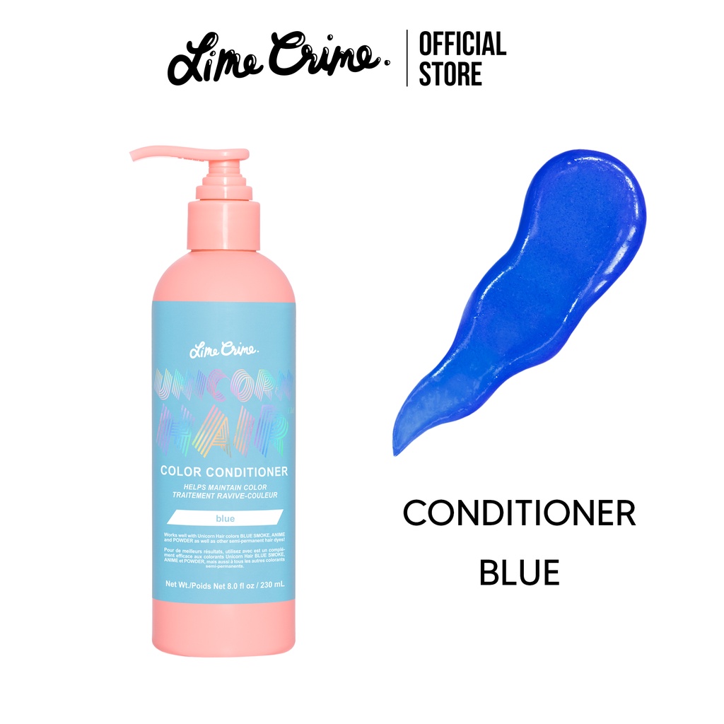 (ส่งฟรี) Lime Crime Unicorn Hair Color Shampoo สี Blue แชมพู สำหรับผมทำ