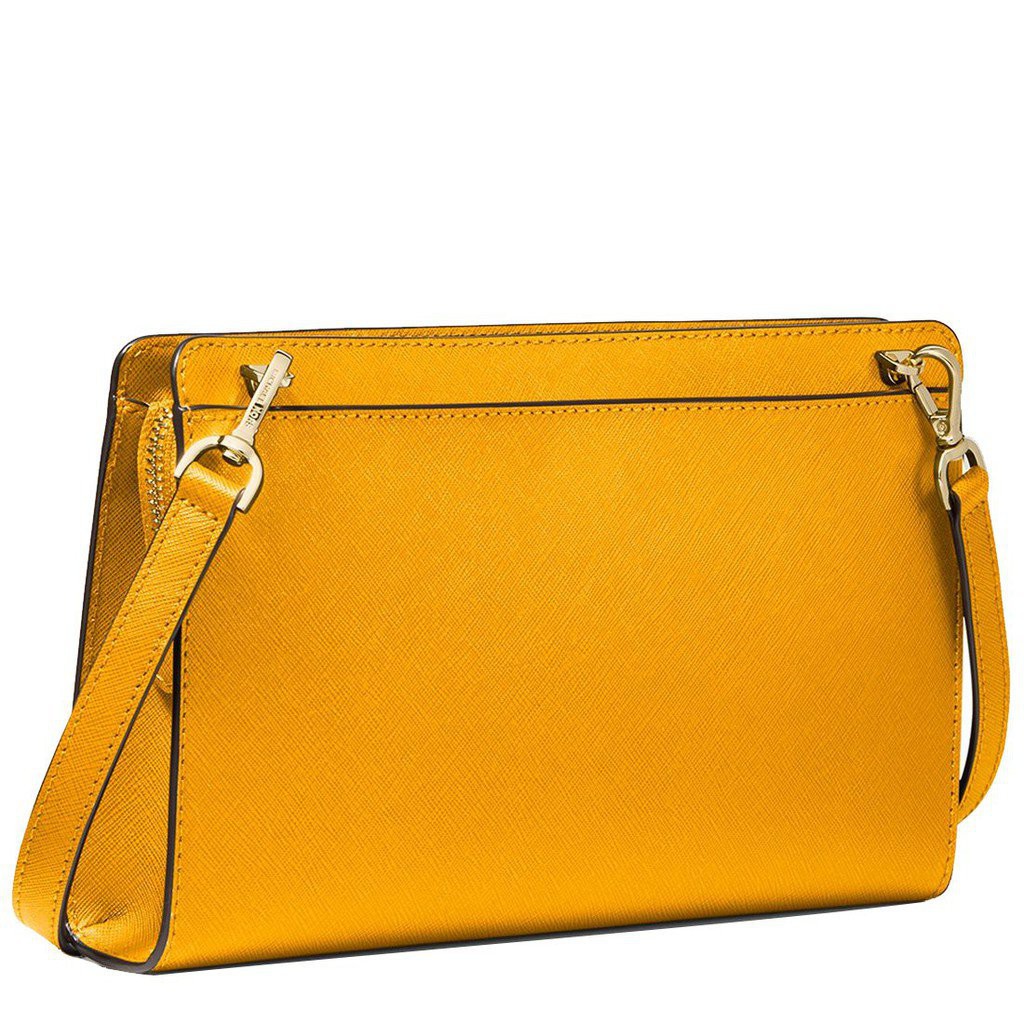 0arN Michael Kors Jet Set Large Saffiano Leather Convertible Crossbody