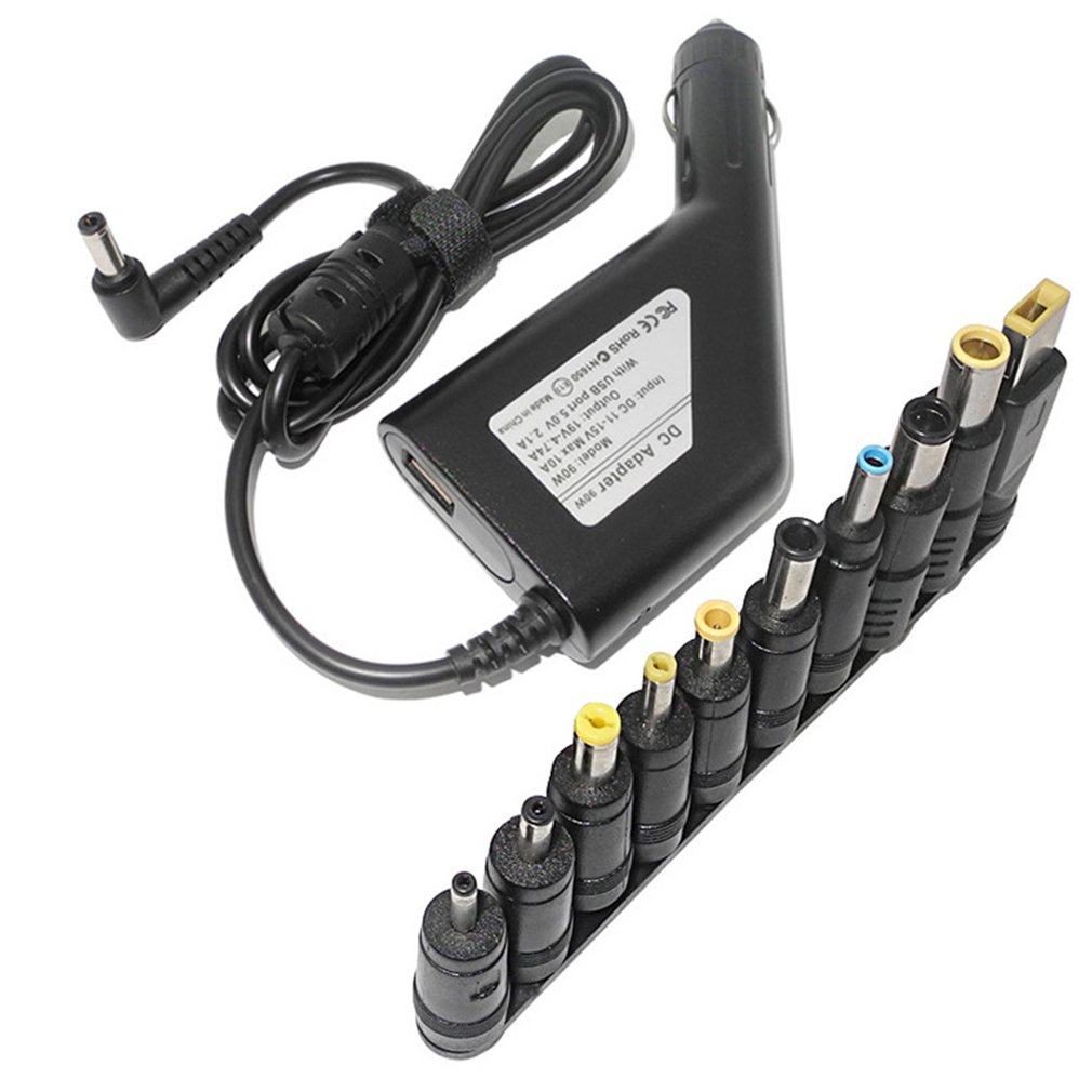Multiplug19V 4.74A 90W Laptop Universal Car Charger Dc Power Adapter