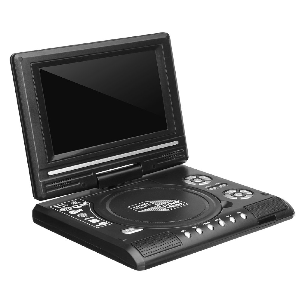 KHH5 7.8 Inch Portable HD TV Home Car DVD Player VCD CD MP3 DVD Player USB SD Cards RCA TV