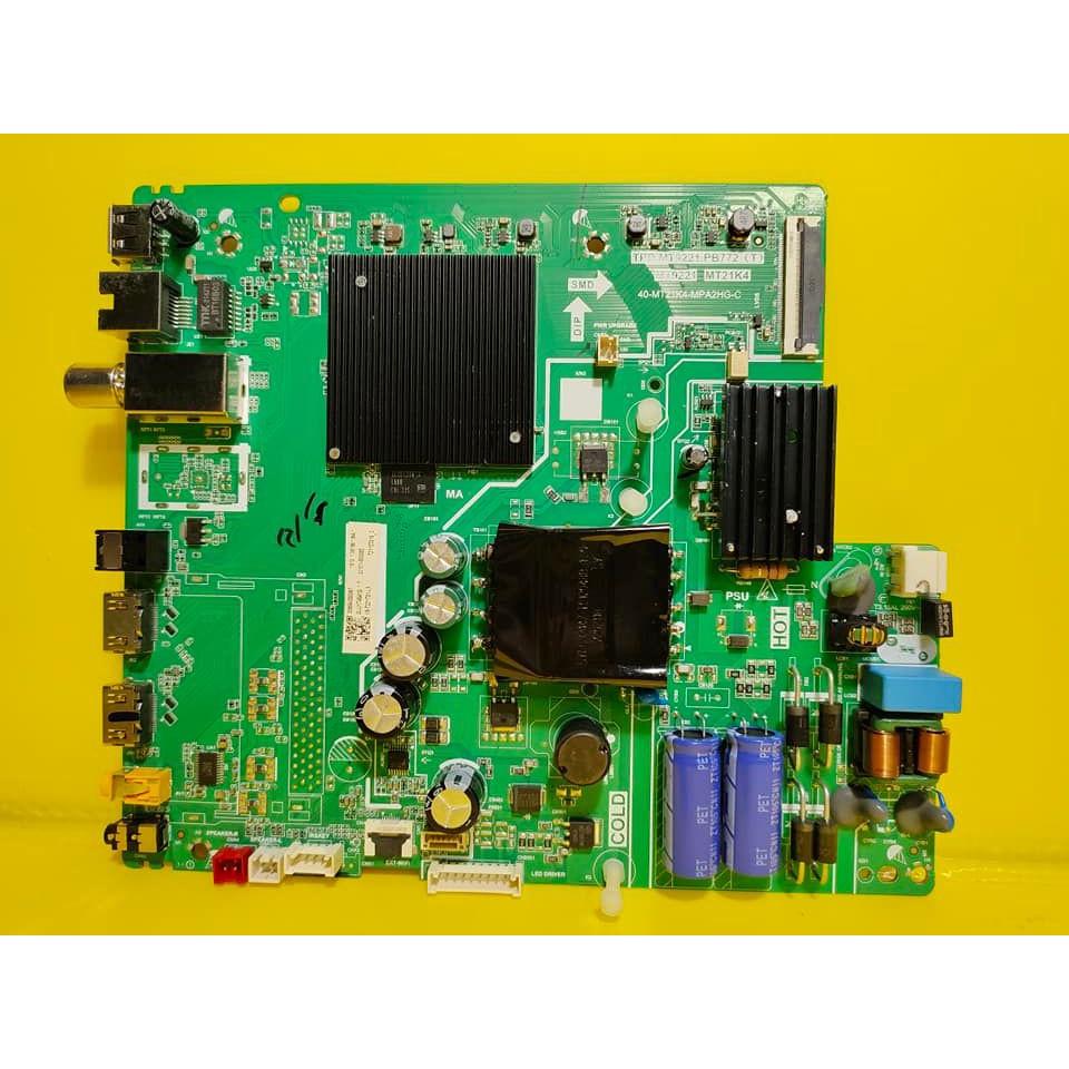 Mainboard เมนบอร์ด TCL รุ่น 40S66A พาร์ท TPD.MT9221.PB772 ของแท้ถอด มือ