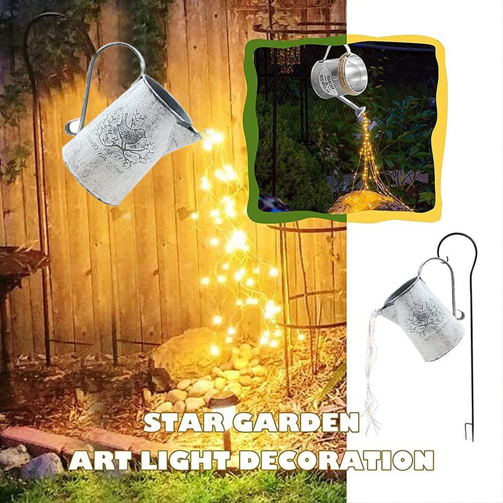 ☞ஐถังรดน้ำสวนไฟโคมไฟสวนพลังงานแสงอาทิตย์พ่น Star ไฟดาวตก Star Shower