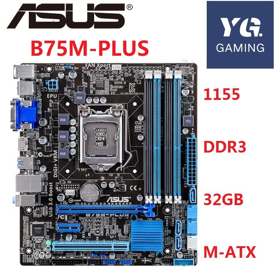 Asus Gigabyte MSI Socket 1155 1150 1156 1151 Motherboard H55 H61 B75