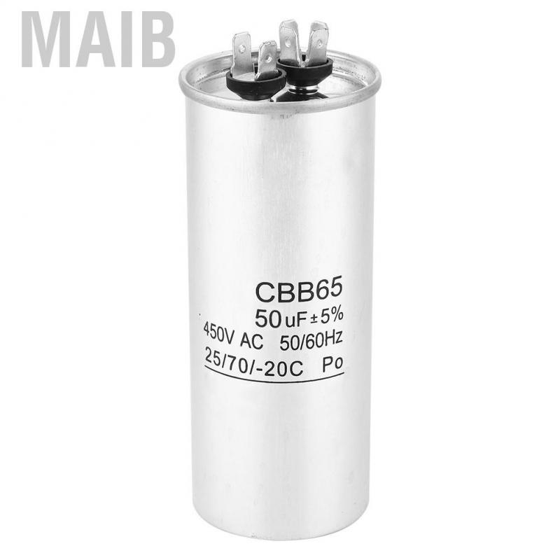 {}MaiB 50uF Motor Starter Capacitor Condenser Air Conditioner Round