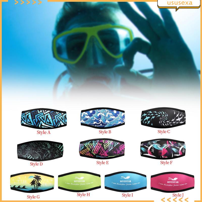 [ususexa] Neoprene Mask Strap Cover Diving Mask Straps Hair Protector