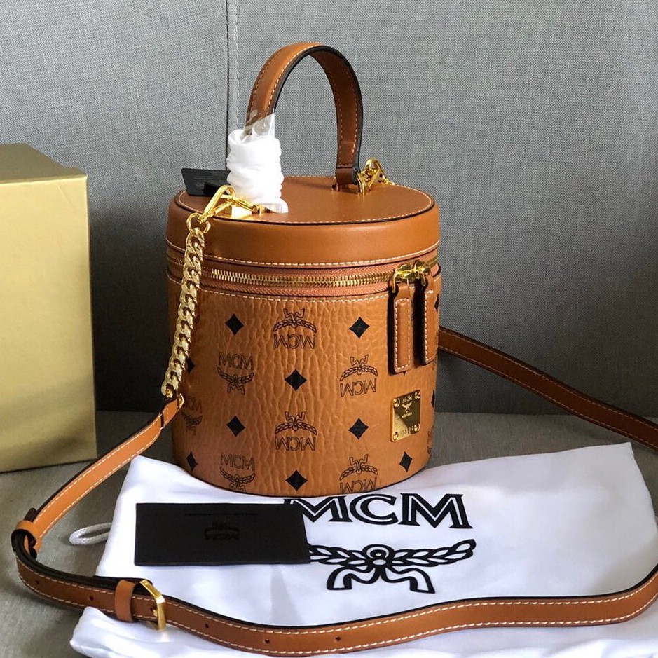 M Lady‘s CYLINDER VISETOS series small portable messenger bag round