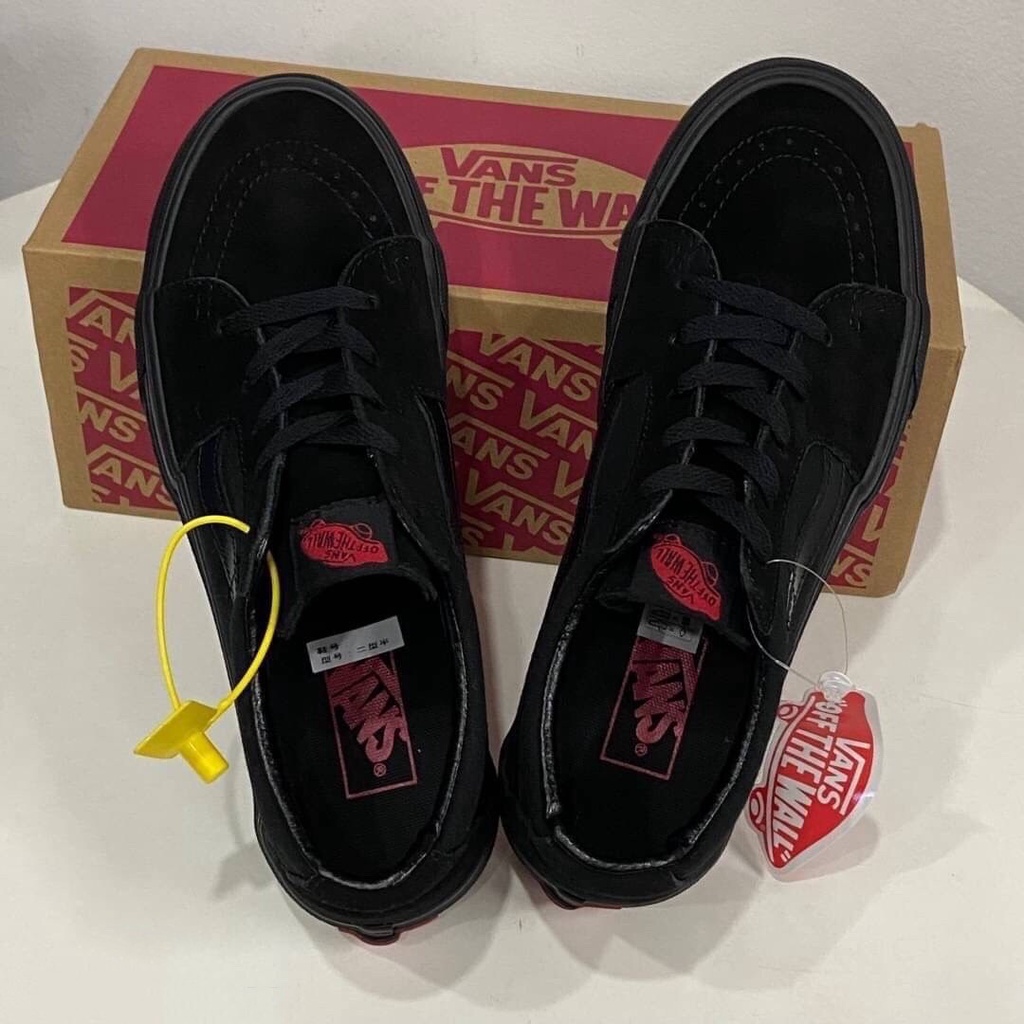 [เข้าใหม่] Vans Sk8Low Black/Black รองเท้าแวนส์ รองเท้าผ้าใบ สินค้า