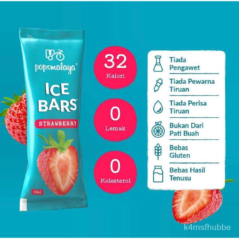 Pops Malaya Ice Bars Freeze At Home Aiskrim [45ml x 5 bars + Free 1