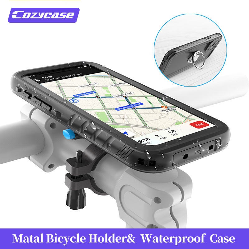 Cozycase 3 in 1 for Bike Mount iPhone 14 13 12 11 Pro Max Motorcycle
