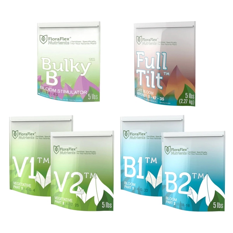 floraflex set เซ็ตปุ๋ยทำใบ ทำดอก ครบเซ็ต แบบแบ่งขาย 50 กรัม 100 กรัม