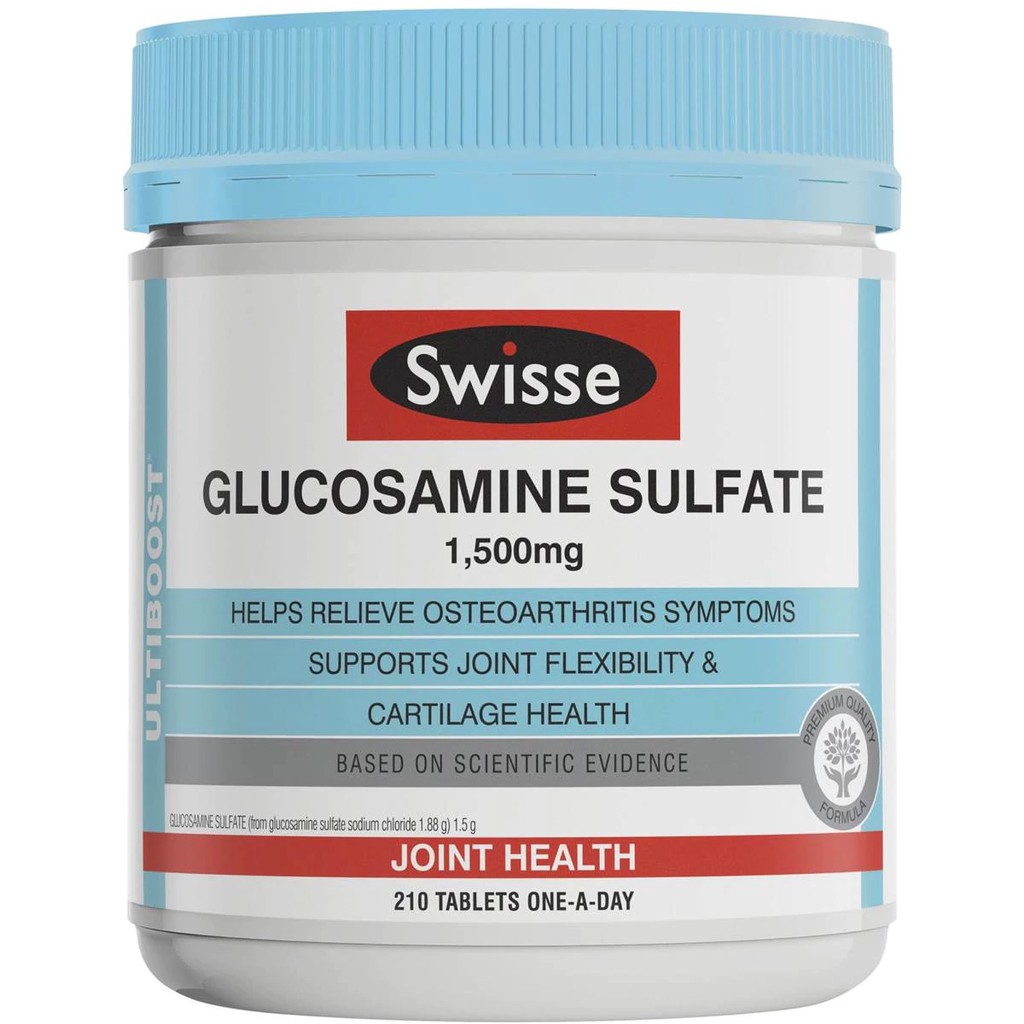 Swisse Ultiboost Glucosamine Sulfate 1500mg 180/210 Tablets Shopee