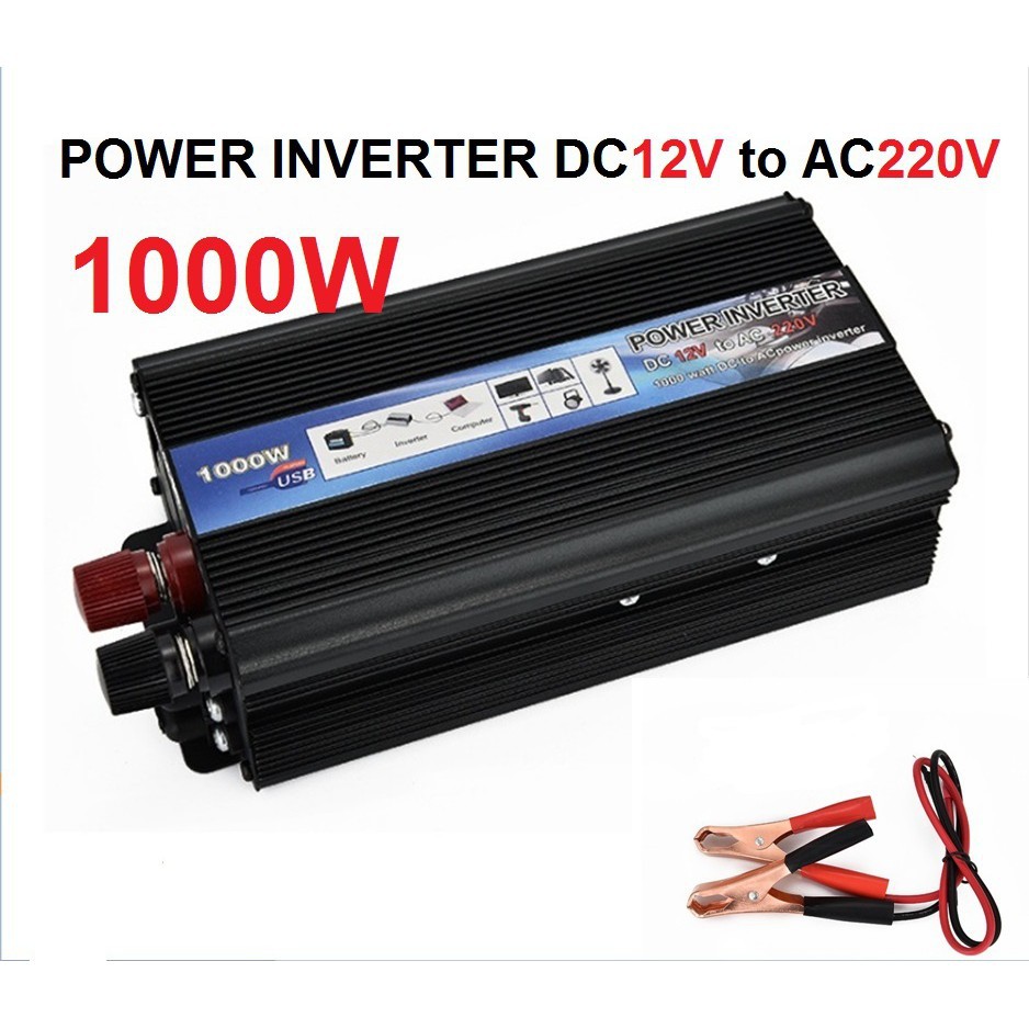 POWER INVERTER DC12V TO AC220240V 1000W dlh2aub4ei ThaiPick