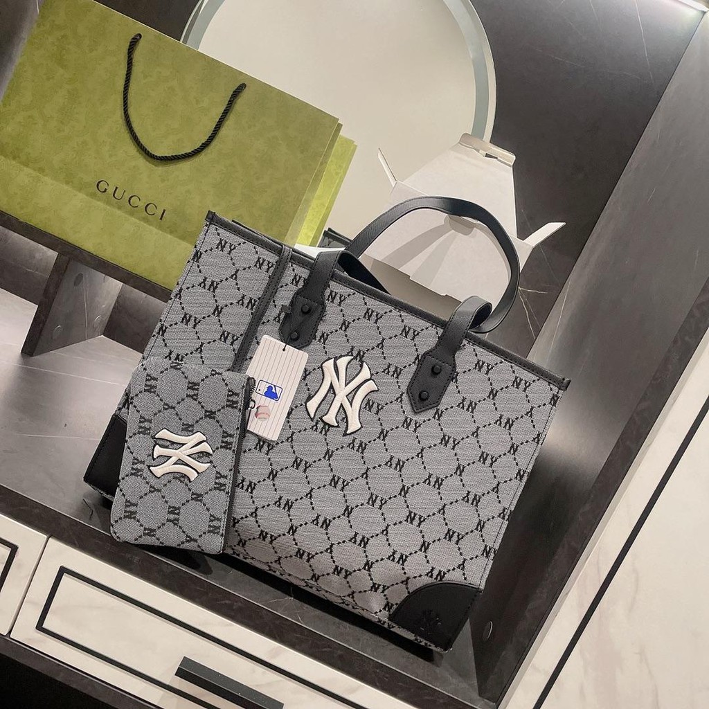 HOT 2021 Bag Mlb Korea New Old Flower Ny Tote Bag Female Fashion Casual
