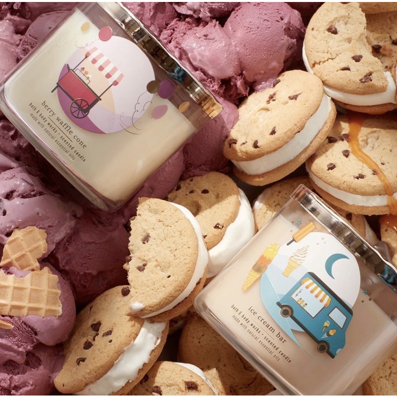 Set27BBW เทียนหอม Fresh balsam Paris Cafe Sweater Weather Bath and Body