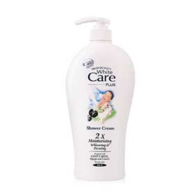 White Care Shower Cream 2X Moisturising Whitening Firming 800ml Goat's