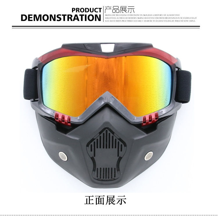 Longyuan Retro Harley Goggles Mask Offroad Goggles Helmet ยุทธวิธี