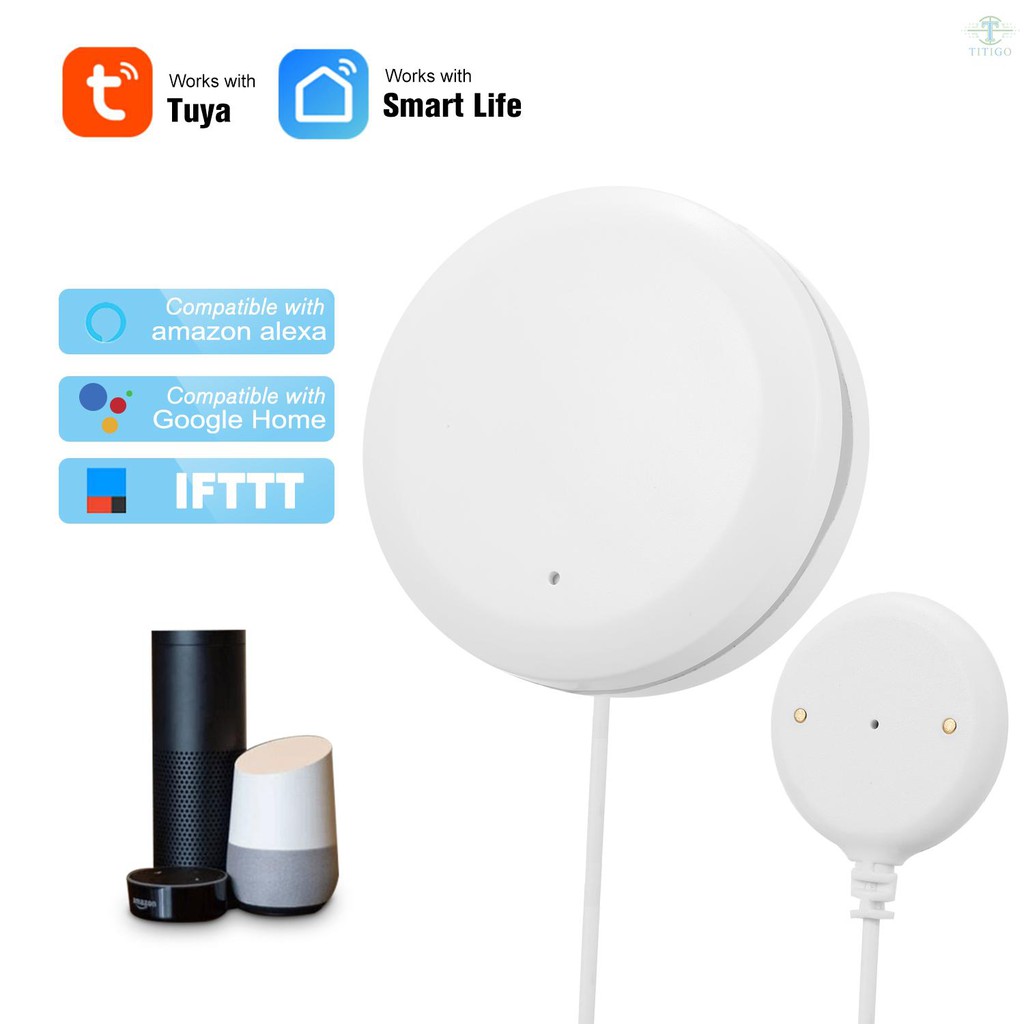 WIFI Water Leak Sensor Water Leakage Intrusion Detector Alert Water