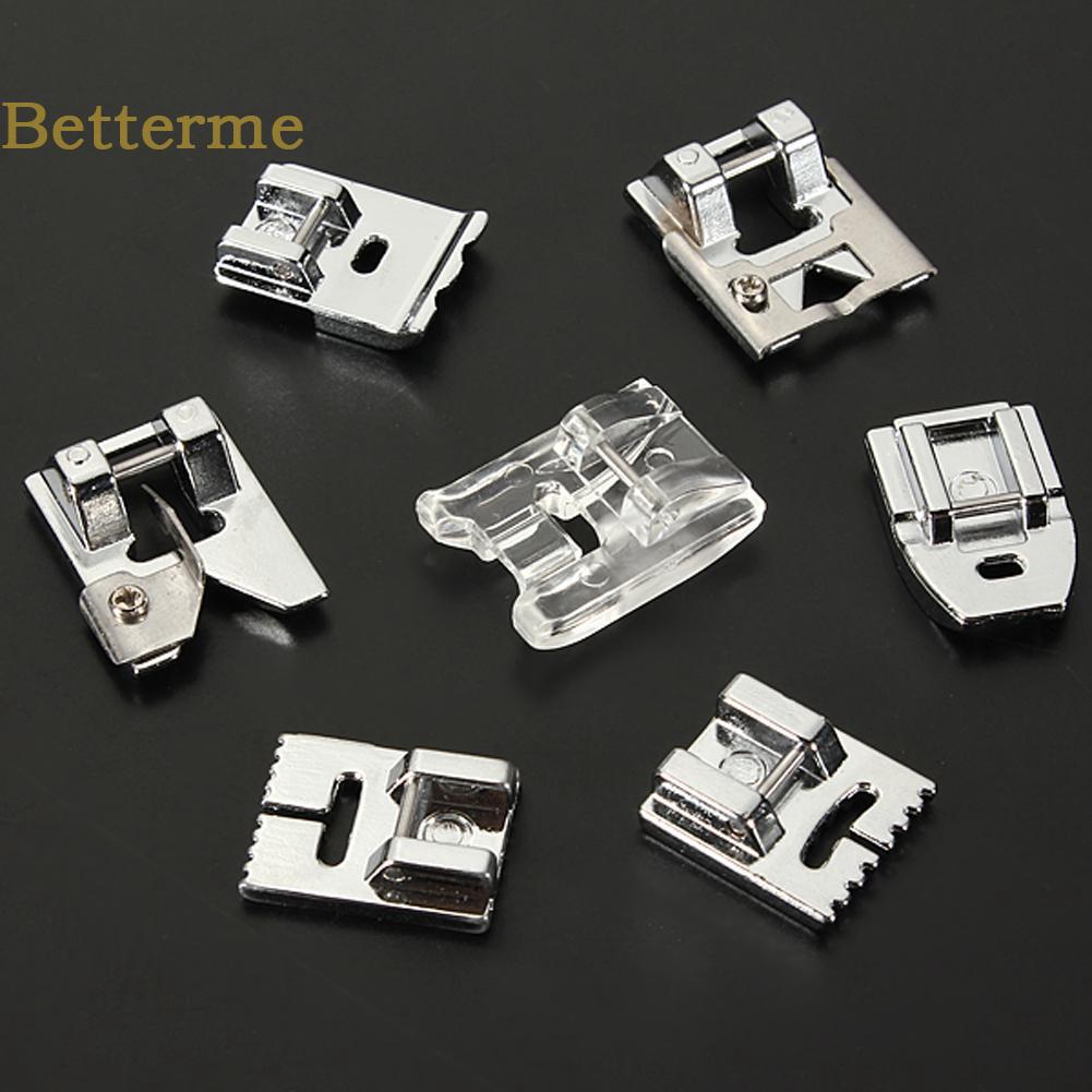 Home♡32 PCS Domestic Sewing Machine Foot Feet Snap On For Brother Singer Set betterme.th