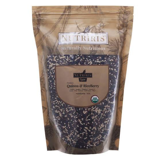 ออร์แกนิค nutriris quinoa & riceberry นูทริริส ข้าวไรซ์เบอร์รี่ผสมควิ