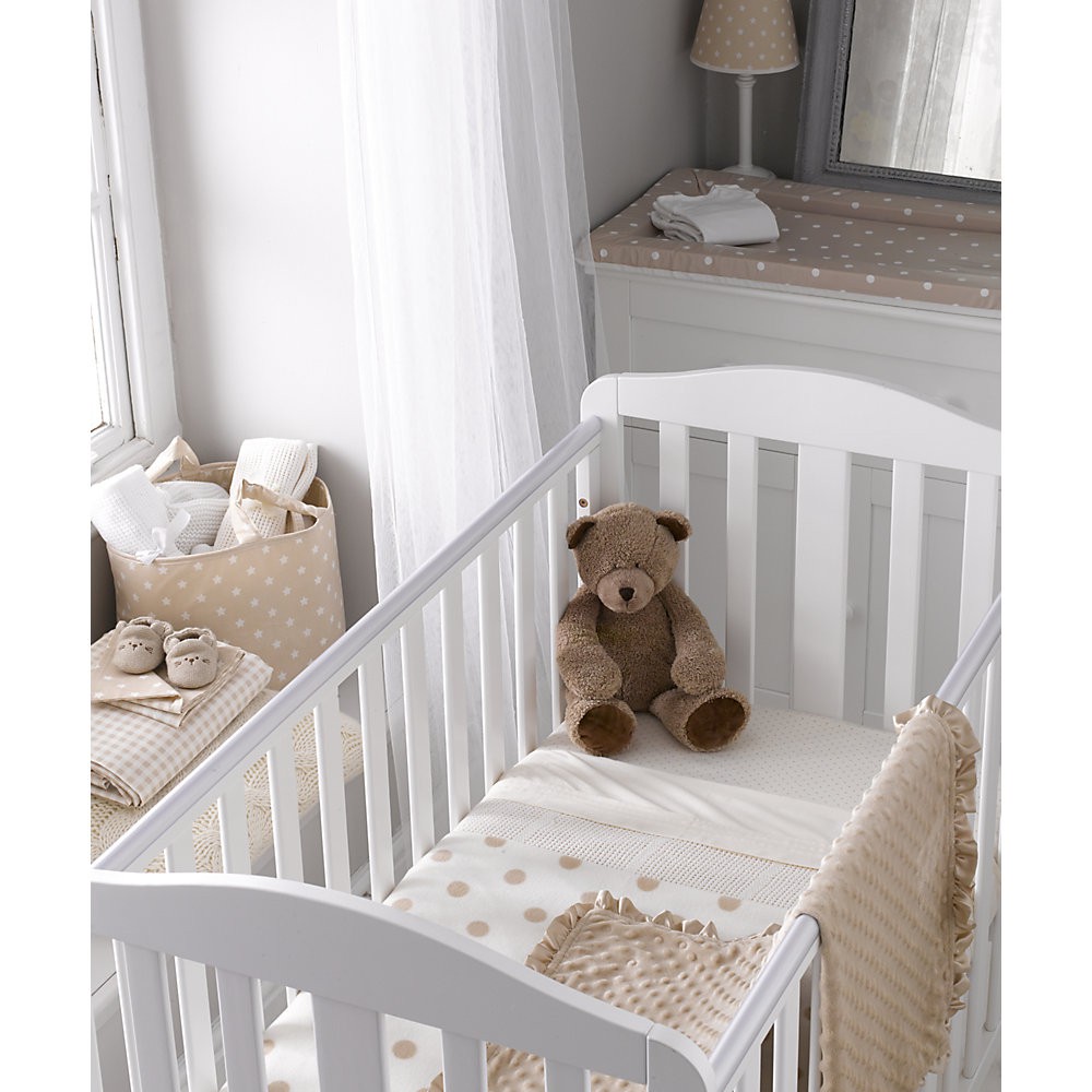 mothercare cot or cot bed cellular cotton blanket cream X3715 ผ้าห่ม