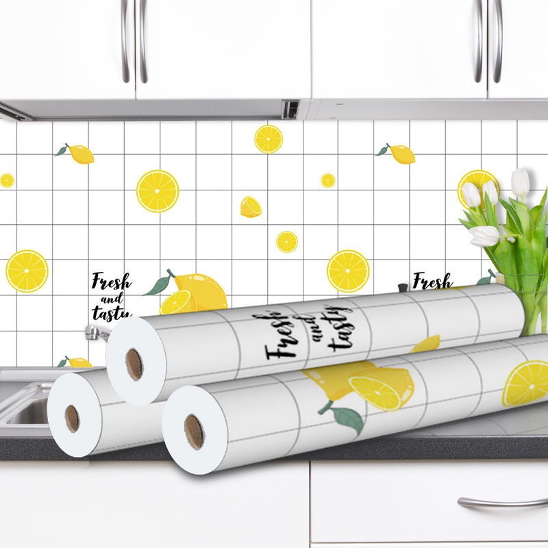 Kitchen OilProof Stickers Cooking Bench Waterproof Paste Table Top High Temperature Resistant