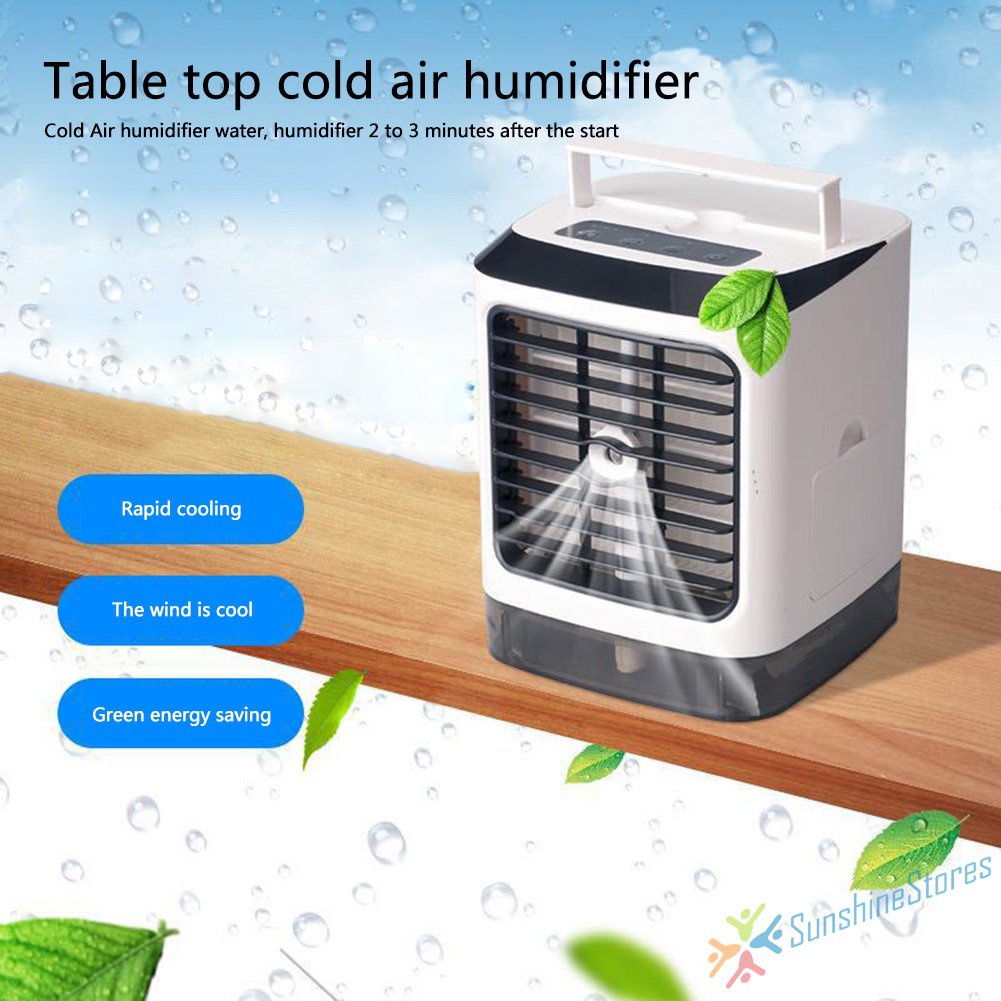 kozR SunshineStores) 7 Colors Light USB Mini Air Cooler Humidifier