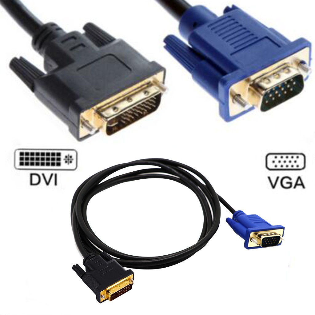 อะแดปเตอร์สายแปลง Dual Link DVII DVI to VGA DSub Video 1.5 ม.