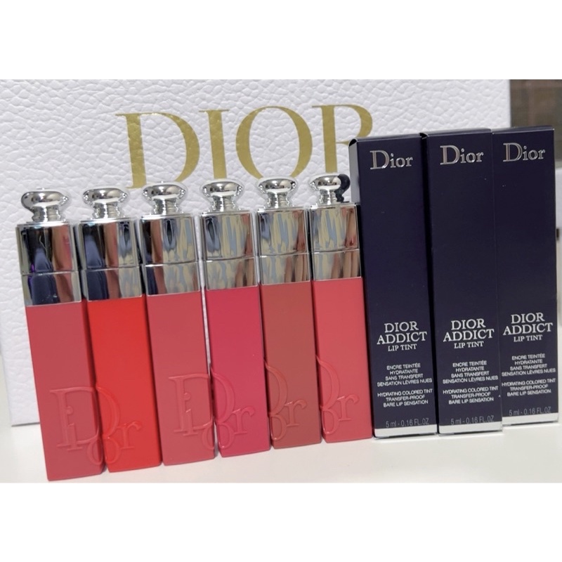 ฟรีถุงลิปสติก DIOR ลิปทินท์ 2022 Dior Addict Lip Tint Notransfer lip