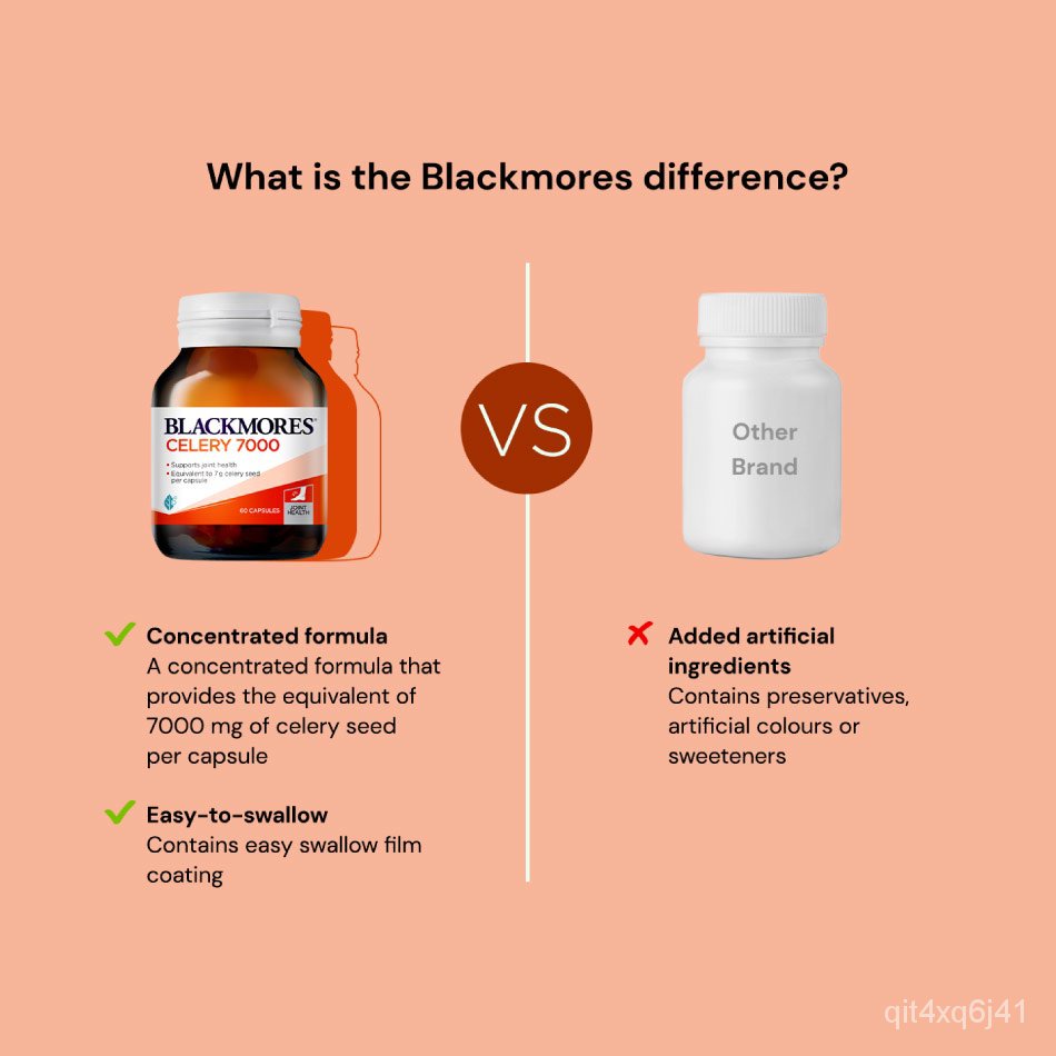 4edi Blackmores Celery 7000 60 capsules Joint Pain Relief qit4xq6j41