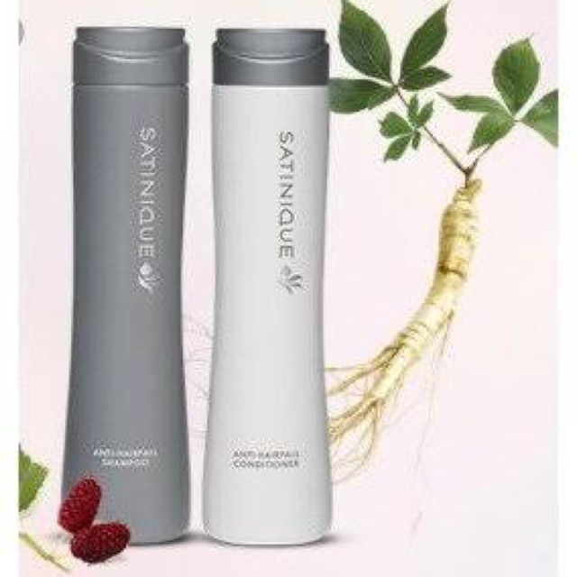 แอมเวย์ ซาทินิค สีเทา แชมพู และ ครีมนวด แอนตี้ แฮร์ฟอลล์ Amway
