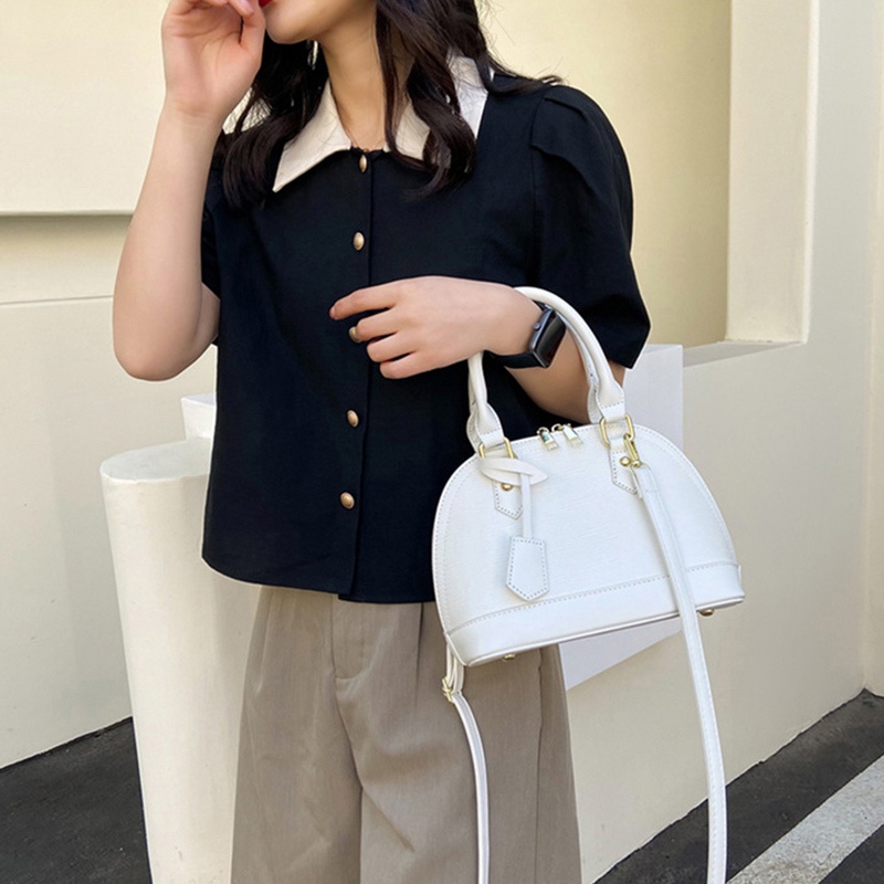 2022 New Elegant Women Messenger Bags Solid Color Fashion Design High