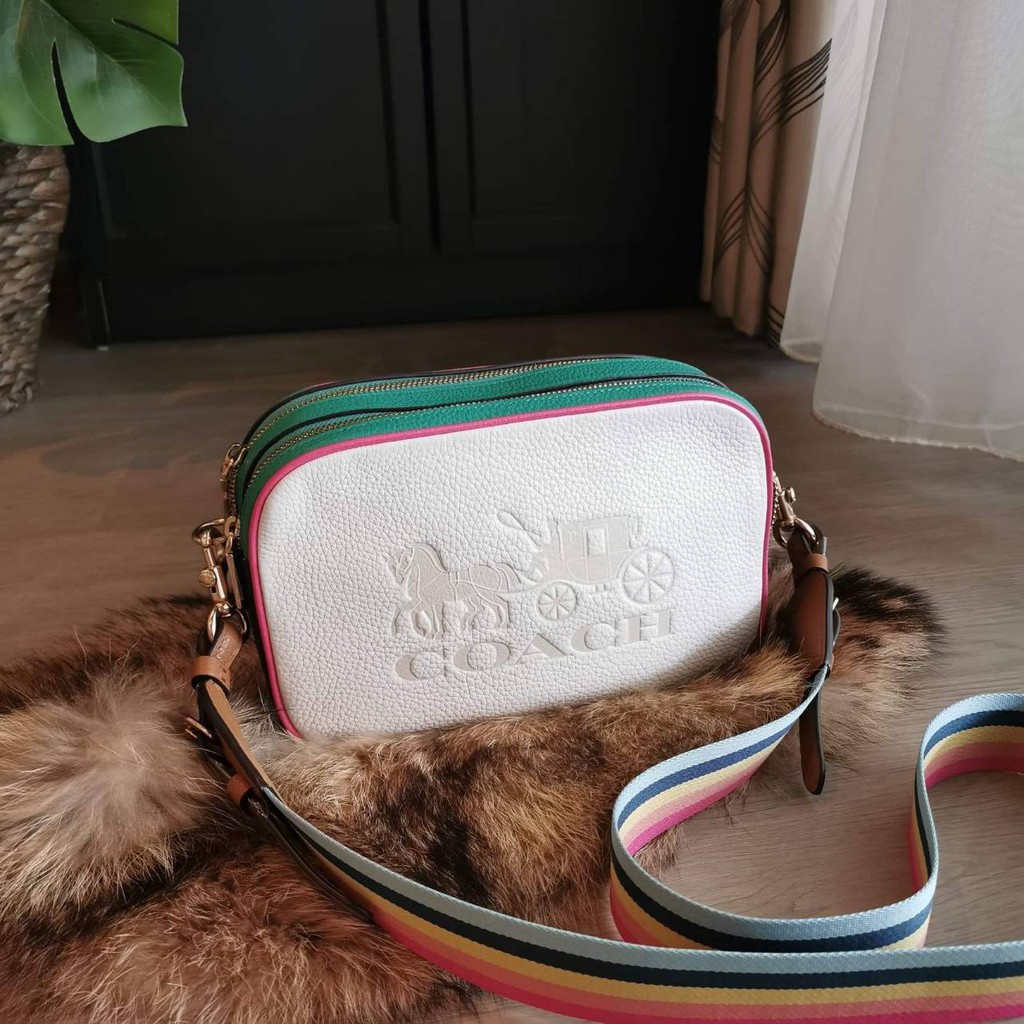 New Coach JES CROSSBODY IN COLORBLOCK (COACH F72704) Shopee Thailand