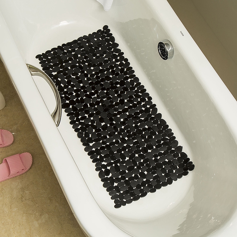 Cobblestone antislip mat PVC bathroom antislip mat rectangular bath