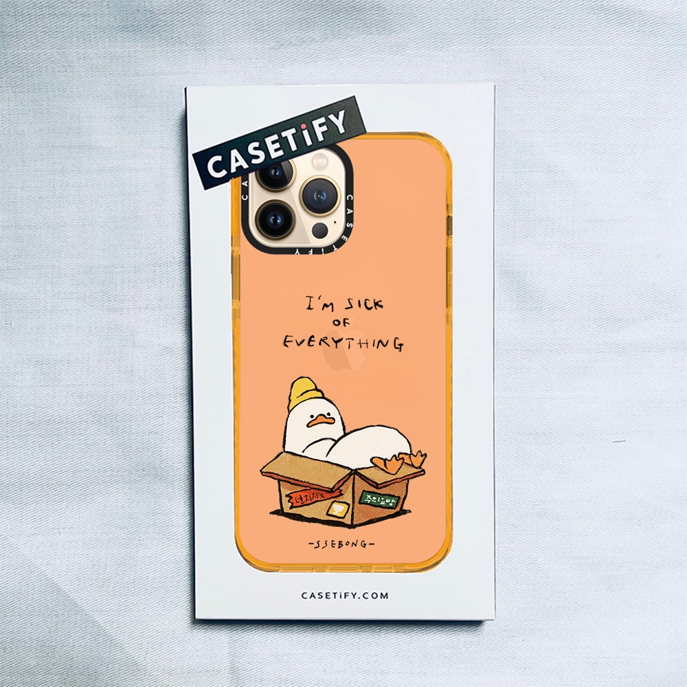 Casetify X SSEBONG เคสนิ่ม ลายเป็ดสีเหลือง สําหรับ IPhone 14 13 12 11