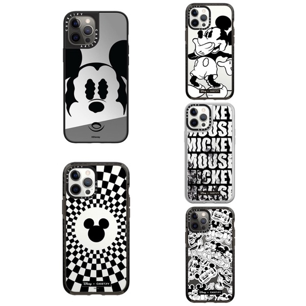 {พร้อมส่ง}Disney x Casetify Mickey Mouse [12pm, 12Pro] Monochrome collection Shopee Thailand