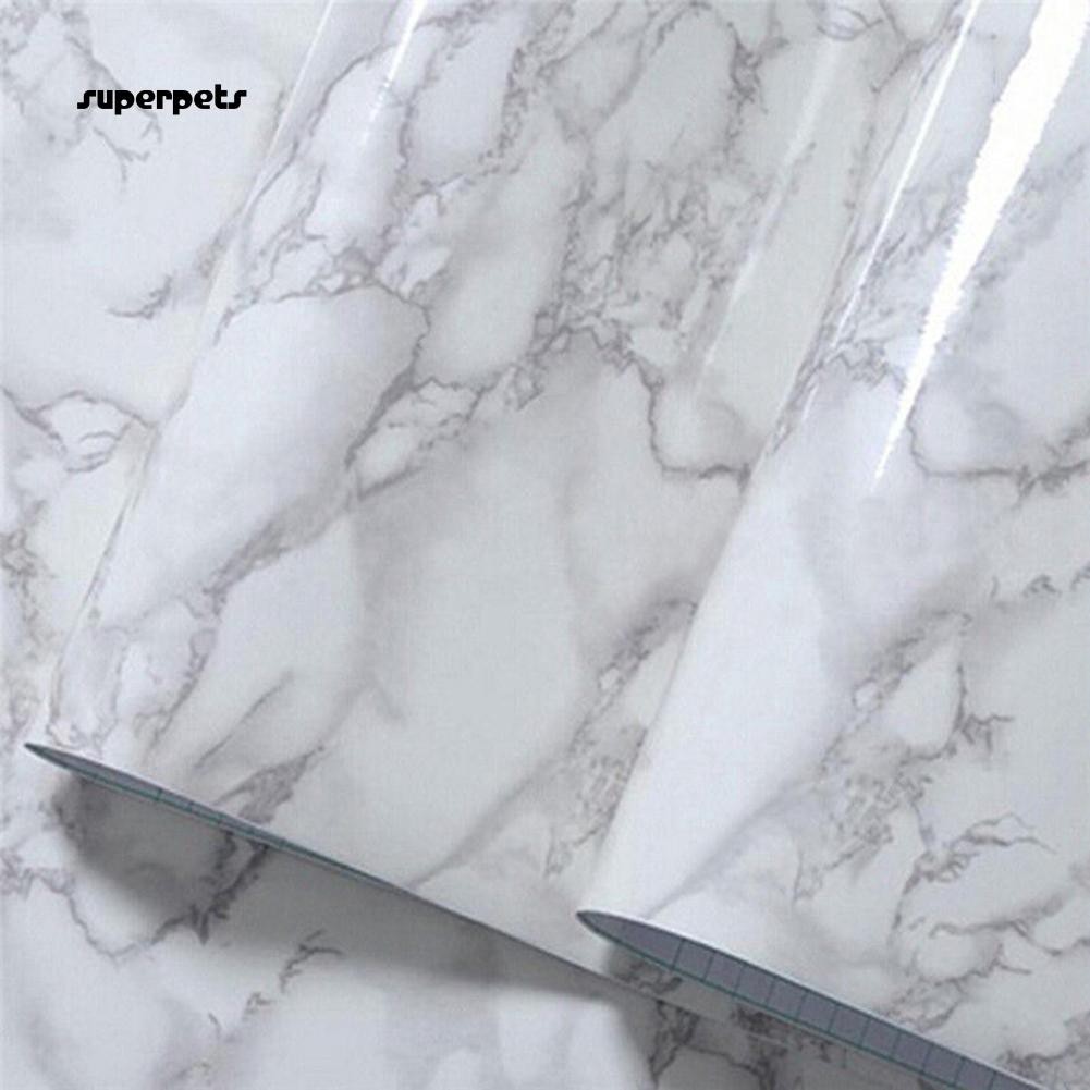 SuperModern Marble Effect Self Adhesive Wallpaper PVC Art Sticker Decal