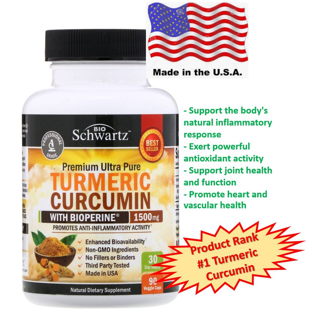 Standardized Turmeric Curcumin 500 mg ขมิ้นชัน 120 เม็ด Quick Release