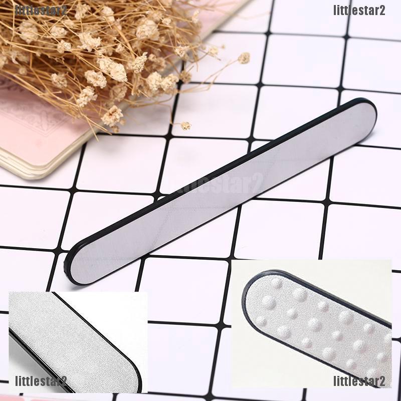 {MUV} Professional Nail File Double Sided Stainless Steel Nail Sanding