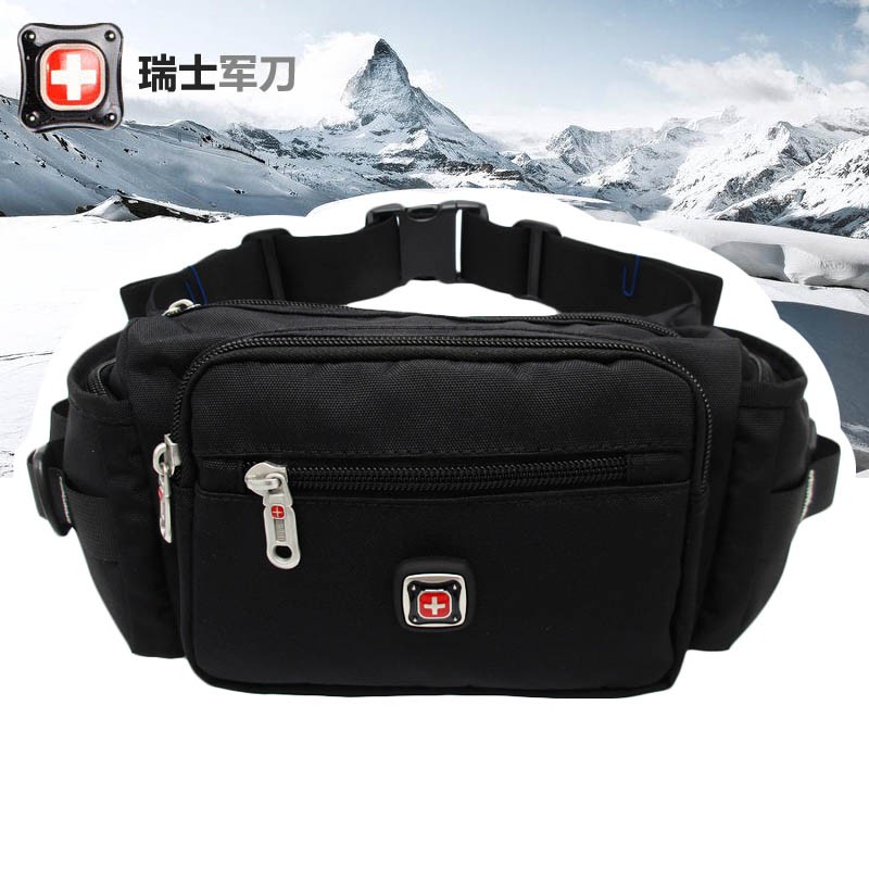 Swiss Army Knife Male Waist Bag Sports Leisure Travel Waist Bag 96p0